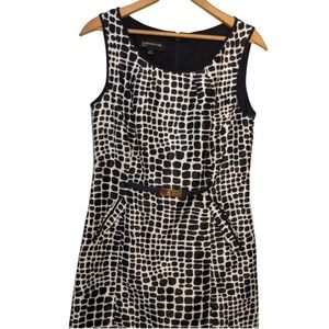 Jones New York Dress Black + White Belt Size 4